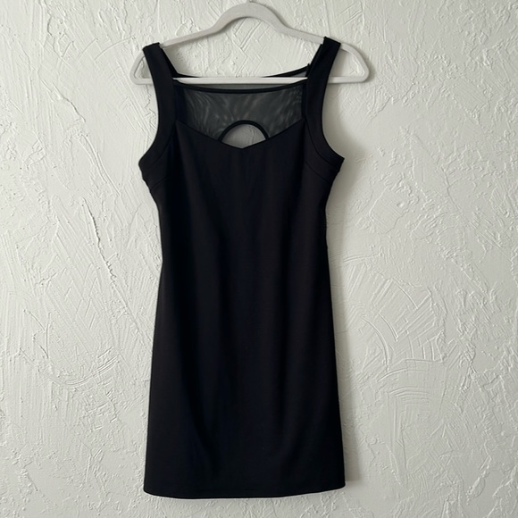 Zenana Outfitters Dresses & Skirts - Black body-con mesh cut out mini dress